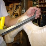 Beginning the detail with a farrier rasp